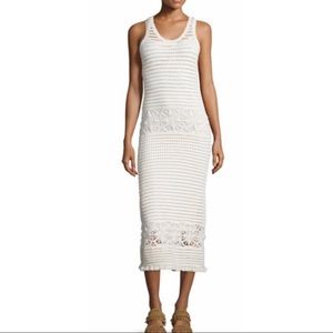 Tory Burch White Crochet Dress
